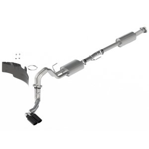Ford F-150 Performance Exhaust - Ford Racing - Cat Back, Side Exit Sport - Black - `21-`25